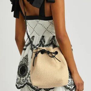 Mansur Gavriel Raffia Bucket Bag "EUC"